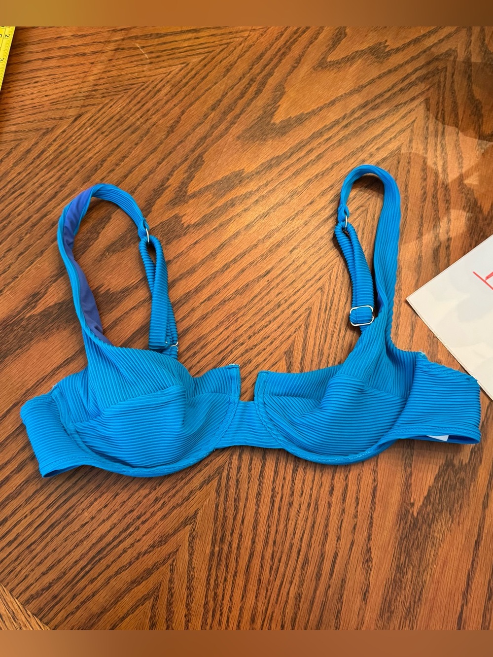 FISCHโ Med blue swim top